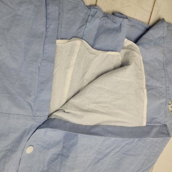 1901 blue button front tank midi dress vintage pinup - Picture 4 of 10